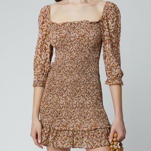 Es Saada Mini Dress - Mathiola Floral Print